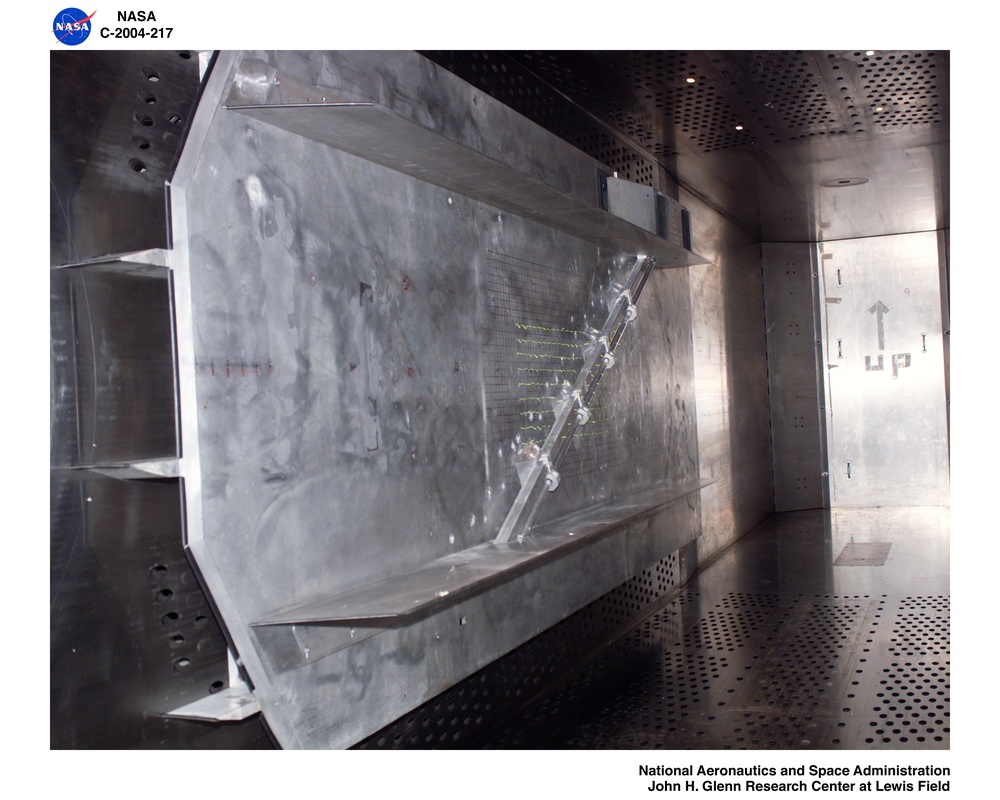 25% Scale Space Shuttle LO2 Cable Tray Test, 30 degree Configuration (RTF, Return to Flight) in 8x6 Supersonic Wind Tunnel