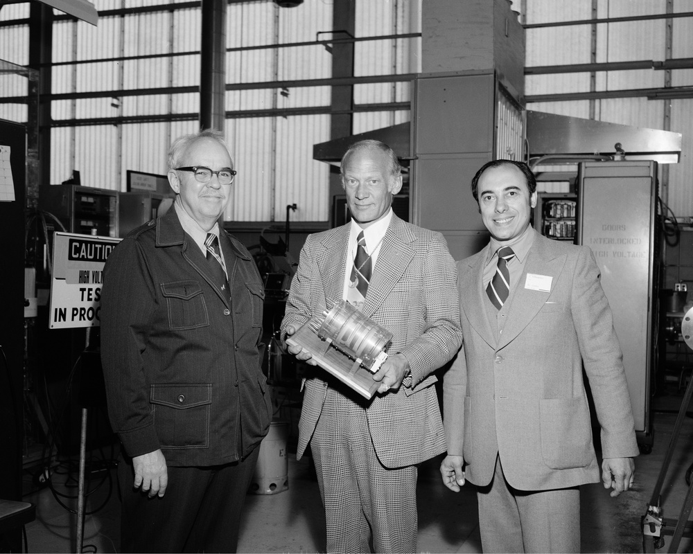 VISIT - LEFT TO RIGHT - C RAMIREZ - BUZZ ALDRIN - J BURNETT