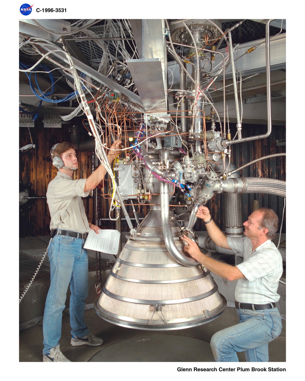 B-2 ROCKET ENGINE DOCUMENTATION MCDONNELL DOUGLAS DELTA 3 ENGINE AT NASA PLUM BROOK STATION