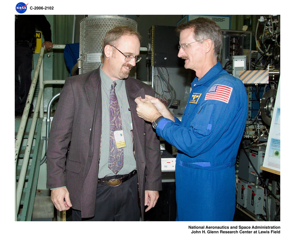 Silver Snoopy Award presentation by STS-115 crew members