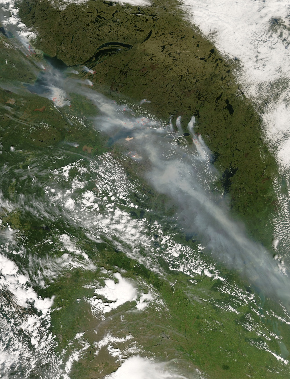 Fires in Central Canada: Natural Hazards