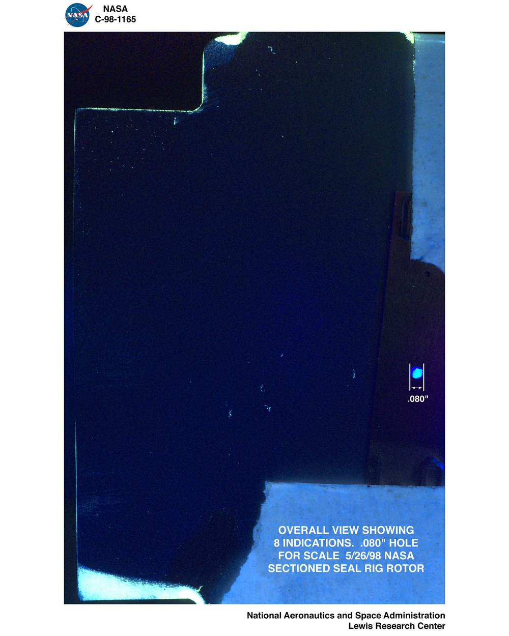 SEAL ROTOR INSPECTION UNDER ULTRAVIOLET LIGHT - SEE C-1998-1108 FOR CROSS REFERENCE