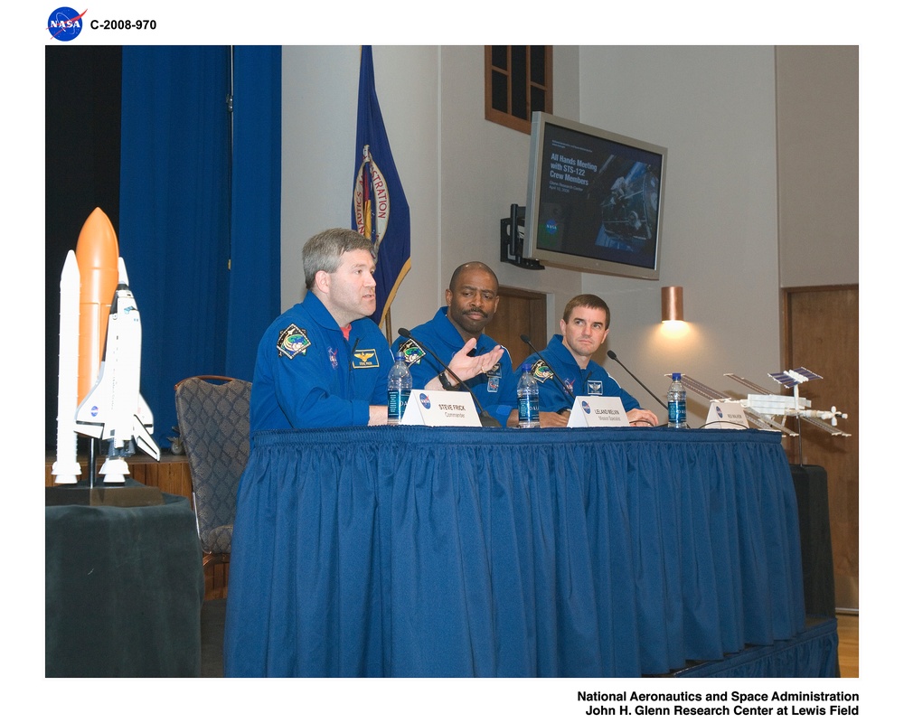 All Hands Meeting with STS-122 Crew Members