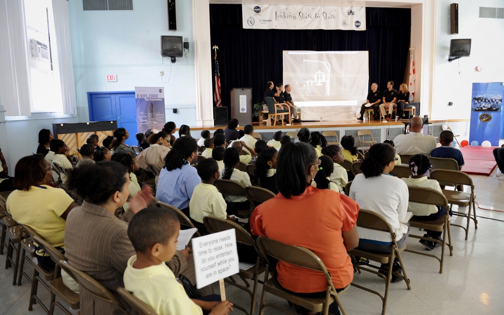 STS-127 Crew Visit to Anne Beers Elementary