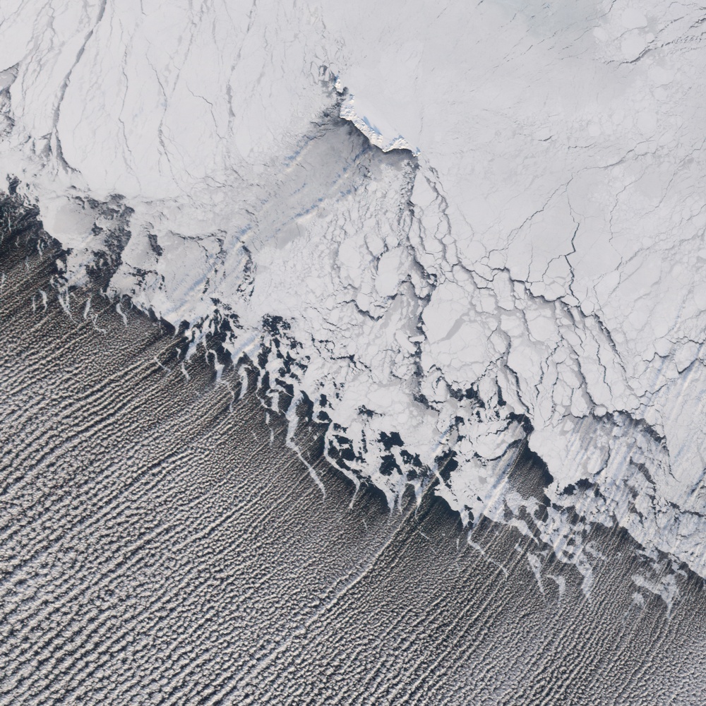 Cloud Streets in the Bering Sea: Image of the Day