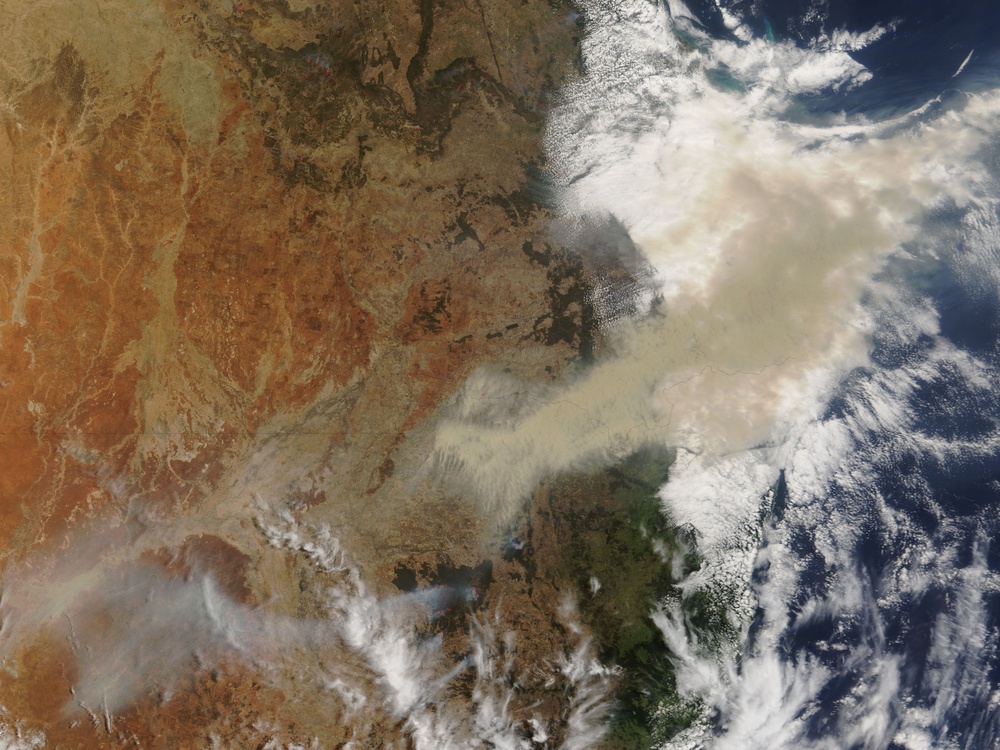 Dust and Fires in New South Wales, Australia: Image of the Day