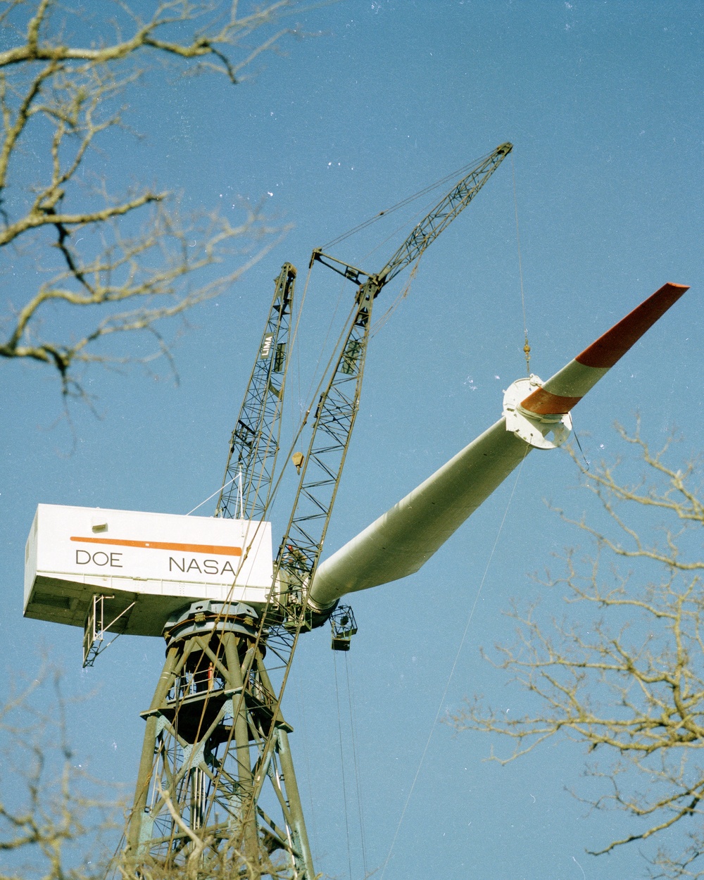 MOD-1 WIND TURBINE BLADE INSTALLATION IN BOONE NORTH CAROLINA