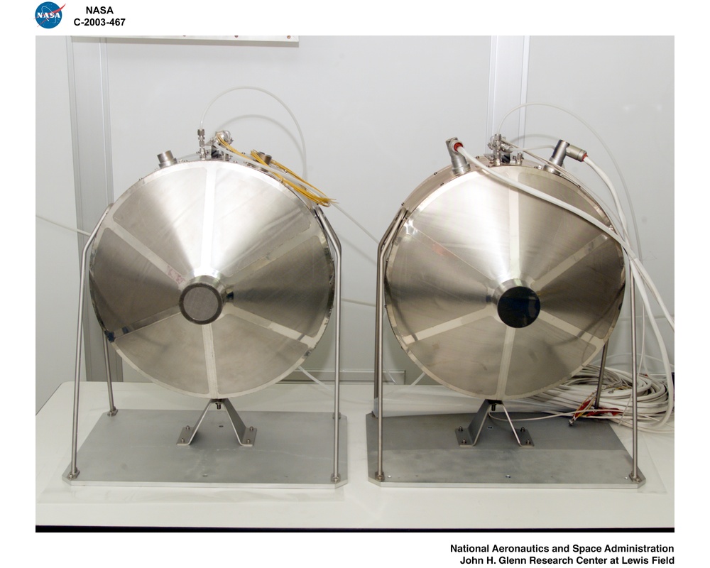 NASA EVOLUTIONARY XENON THRUSTER - NEXT - 40 CENTIMETER ION ENGINES BACK VIEW