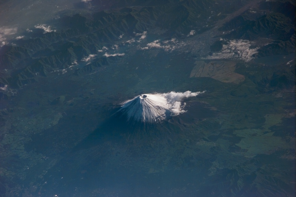Mt. Fuji, Japan as taken by the Expedition Two crew