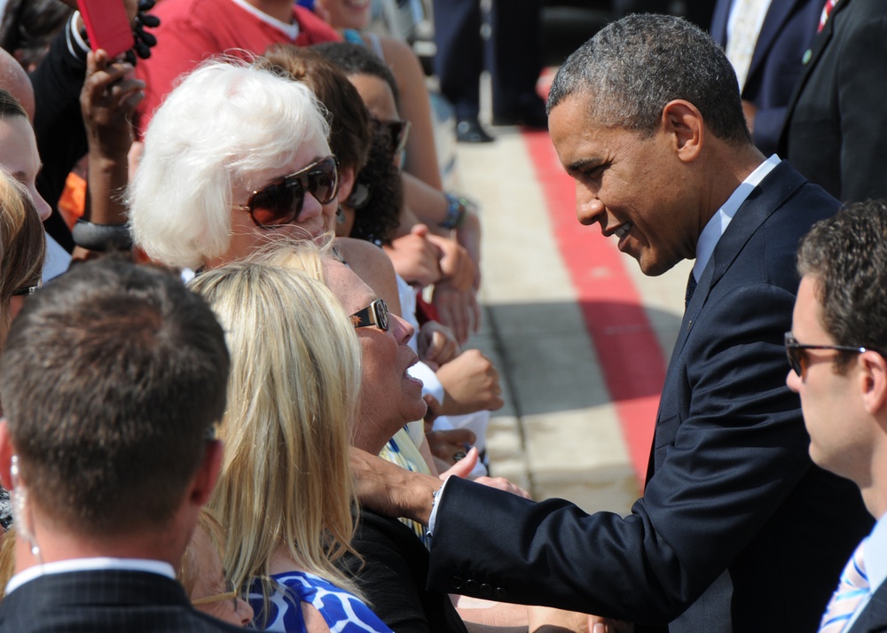 President Obama visits Mansfield, Ohio