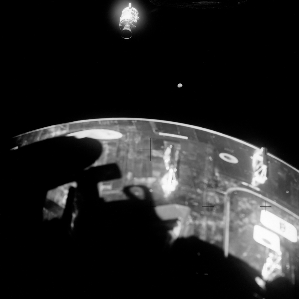 Apollo 13 Mission image  - View of severely damaged Apollo 13 Service Module SM