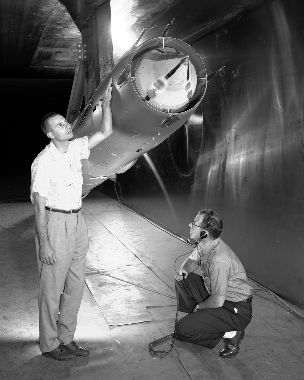 TALOS MISSILE MOUNTED IN THE 10X10 FOOT WIND TUNNEL