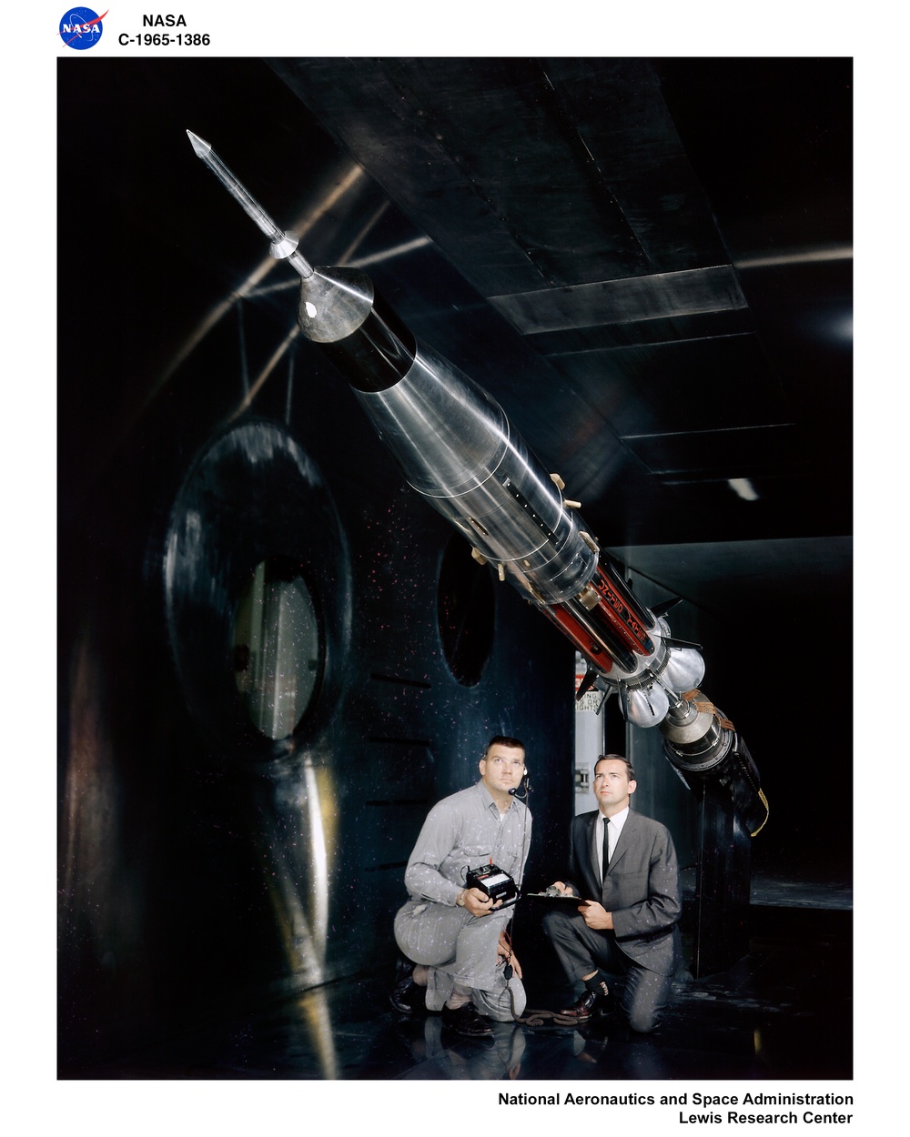 SATURN IB IN THE 10X10 FOOT WIND TUNNEL
