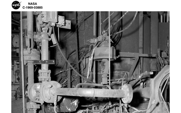 SMOKE AND FIRE DAMAGE IN CELL 22 OF THE OLD ROCKET LABORATORY ORL