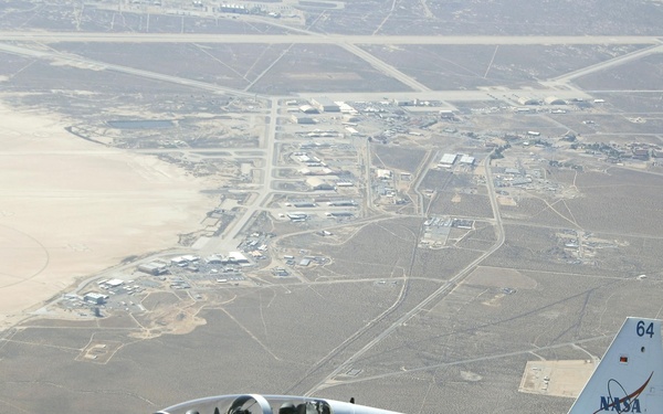 Dryden's T-38 Talon Trainer Jet in Flight