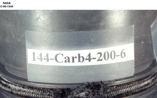 CONDITION OF ROPE SEAL AFTER A FLOW TEST AND HOT SCRUBBING SEAL ID 144-CARB4-200-6