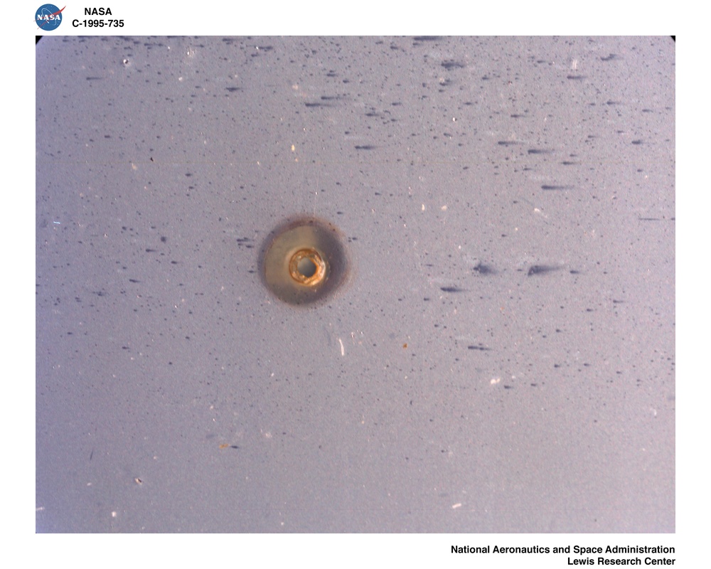 LONG DURATION EXPOSURE FACILITY LDEF AG TEFLON IMPACT SITES