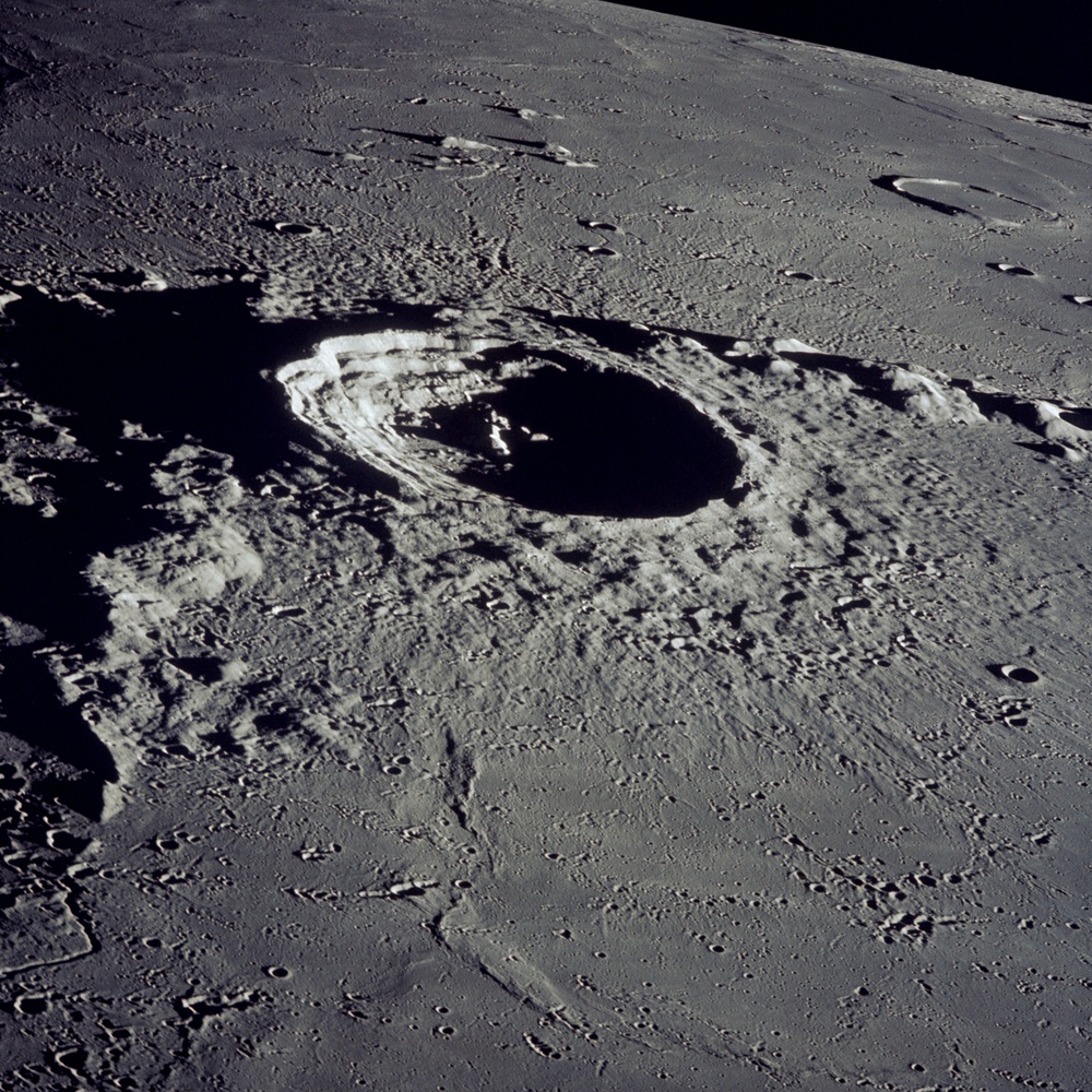 Apollo 12 Mission image  - View of Crater Eratosthenes