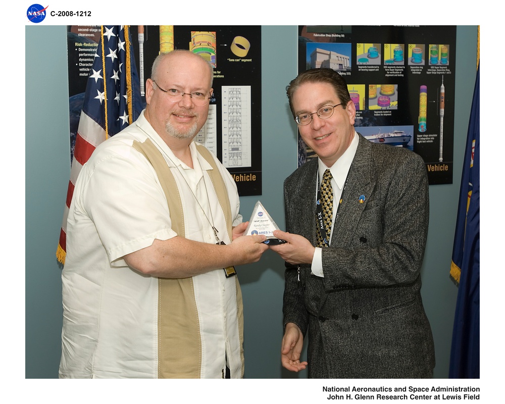 MVP Awards for the Ares 1-X fabrication team