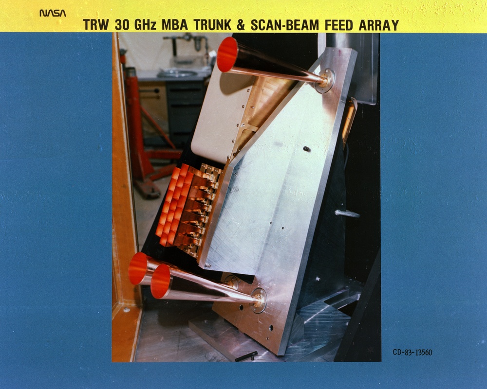 TRW 30 GHZ MBA SCAN BEAM FEED CLUSTER