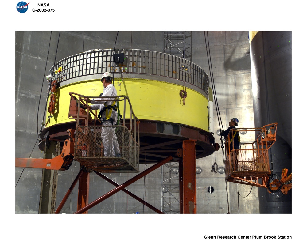 BOEING DELTA 4 SHROUD SEPARATION TEST IN SPACE POWER FACILITY AT NASA PLUM BROOK STATION