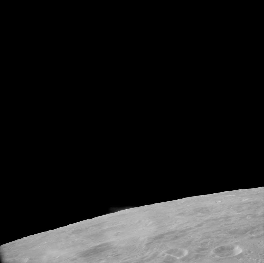 Apollo 11 Mission image - View of Moon,TO 34, western rim of Bay IX
