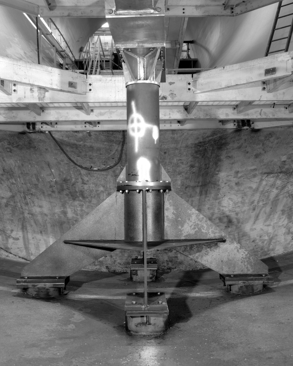 MULTIPLE AXIS SPACE TEST INERTIA FACILITY MASTIF GIMBAL SYSTEM FOR CAPSULE TEST ON PROJECT MERCURY IN THE ALTITUDE WIND TUNNEL AWT