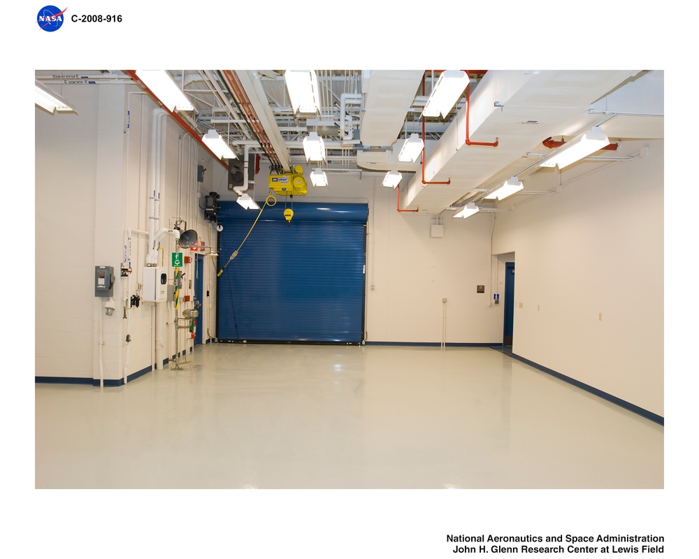 Shop area of the Altitude Combustion Stand