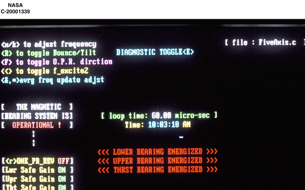 FIVE AXIS THREE MAGNETIC BEARING CONTRAST CODE