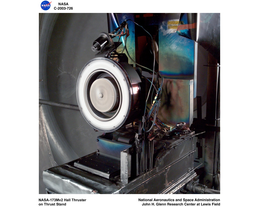 PLASMA DIAGNOSTICS - 173Mv2 HALL THRUSTER ON THRUST STAND