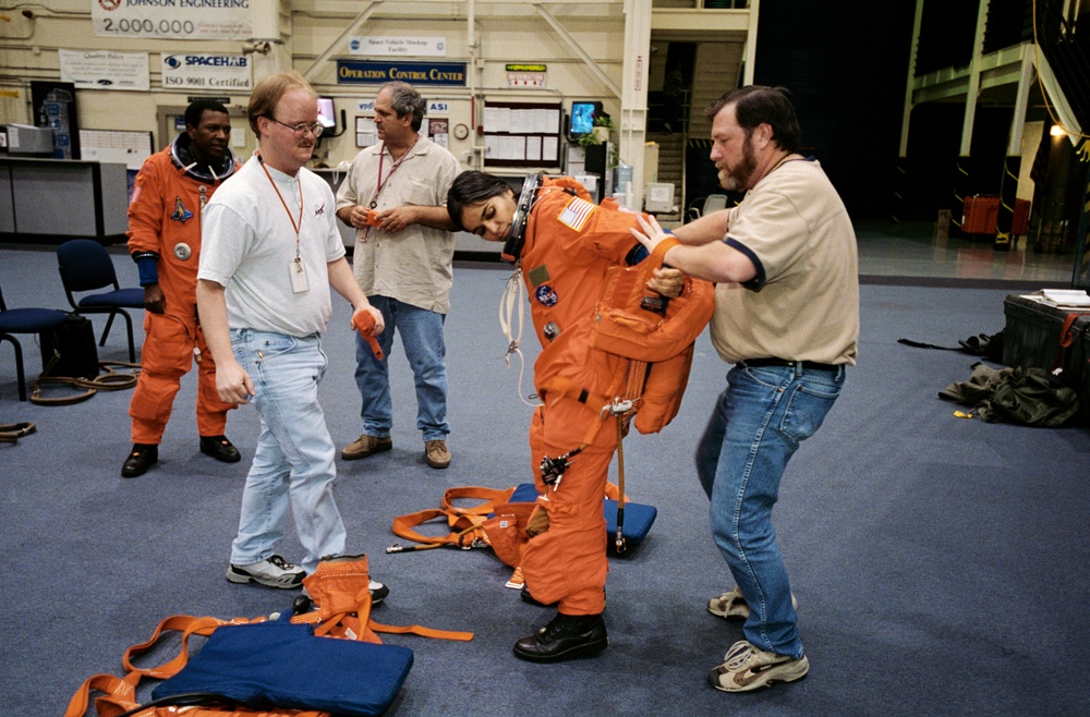 STS-107 Crew Training