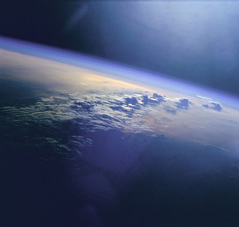 Clouds and Sunglint over Indian Ocean