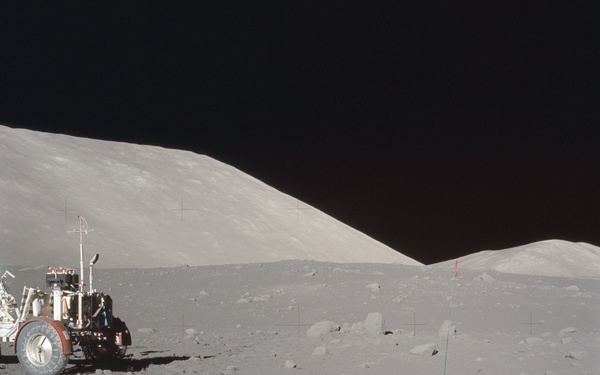 Apollo 17 Mission image - Station1, Panoramic, LRV, SEIS CHRG 6