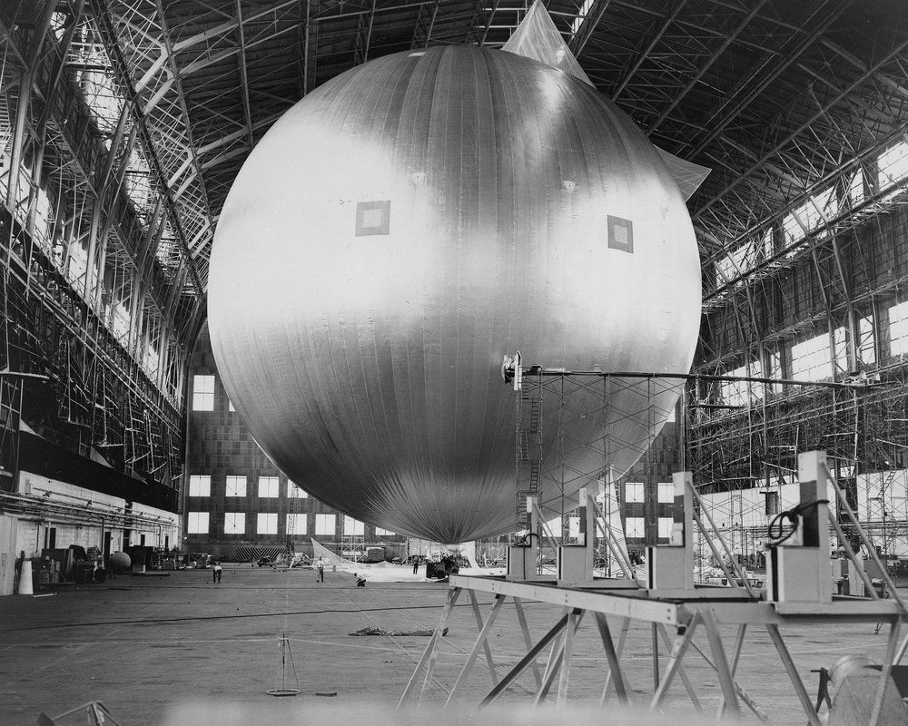 ECHO II SATELLITE FOR USE AT THE PARADE OF PROGRESS SHOW AT THE PUBLIC HALL CLEVELAND OHIO