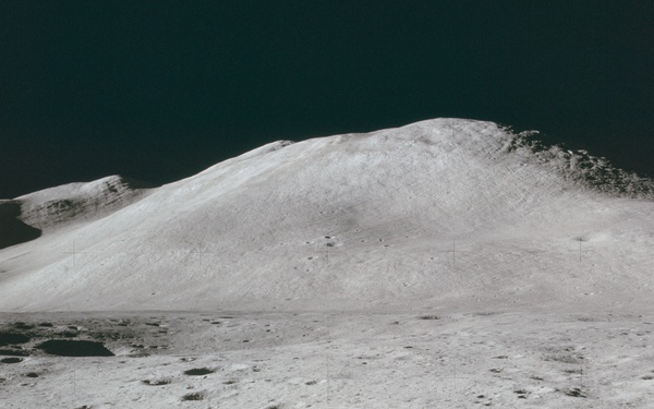 Apollo 15 Mission image - Panoramic view of  the East Flank of Hadley Delta