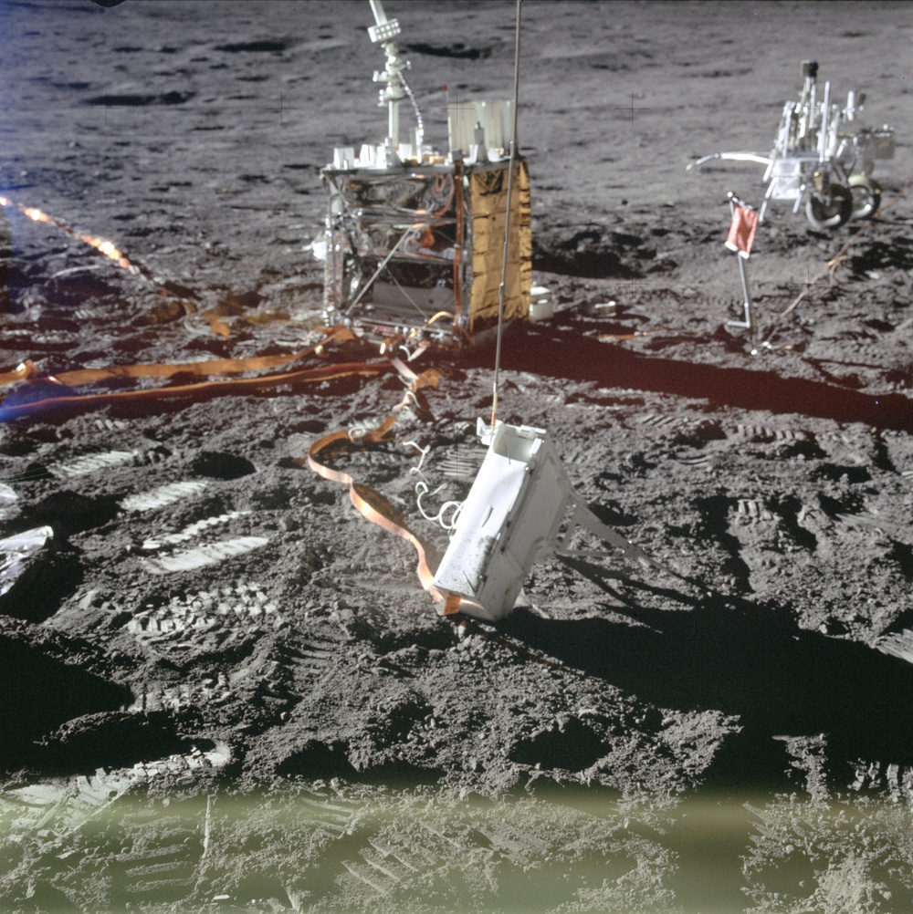 Apollo 14 Mission image - View of the ALSEP Station
