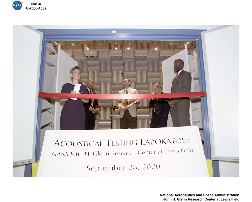 ACOUSTICAL TESTING LABORATORY RIBBON CUTTING AND TEAM RECOGNITION