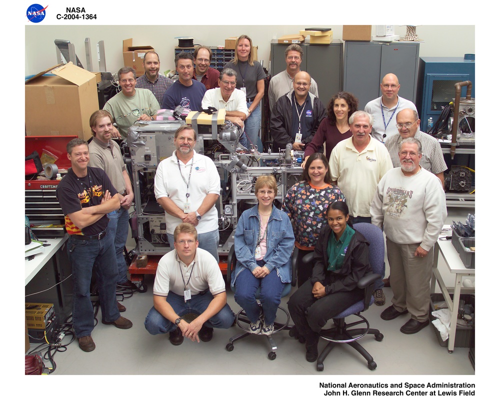 Microgravity Observations of Bubble Interactions - MOBI - project team with hardware