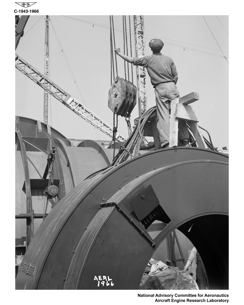 INSTALLATION OF WIND TUNNEL MOTOR