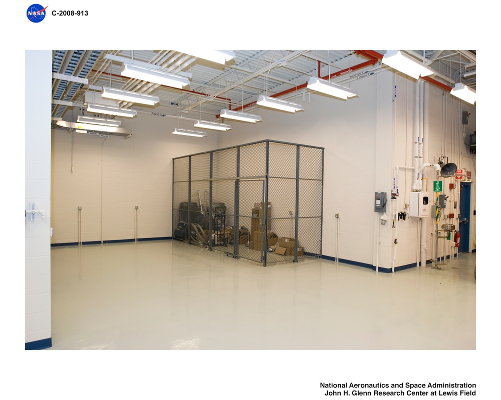 Shop area of the Altitude Combustion Stand