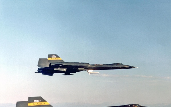 Two YF-12 Aircraft in Fight