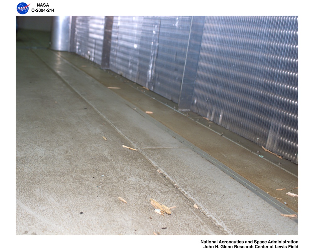 Icing Tunnel fan blade damage from accident