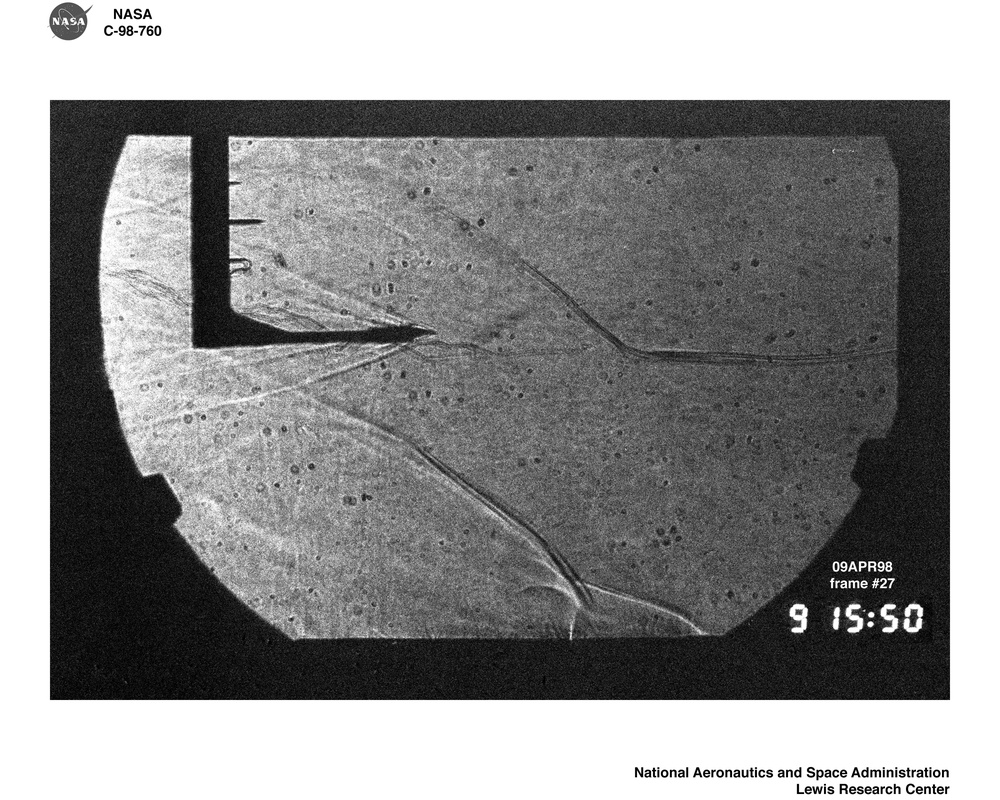 MARCH 25 1998 AND APRIL 2 1998 MACH 3.0 ROOF MACH 2.0 - 1.65 FLOOR AIR INJECTION WITH VARIOUS 25 DEGREE MINIATURE WEDGE PROBE LOCATIONS INTO MACH 4.3 - 4.4 SUPERSONIC WIND TUNNEL FLOW