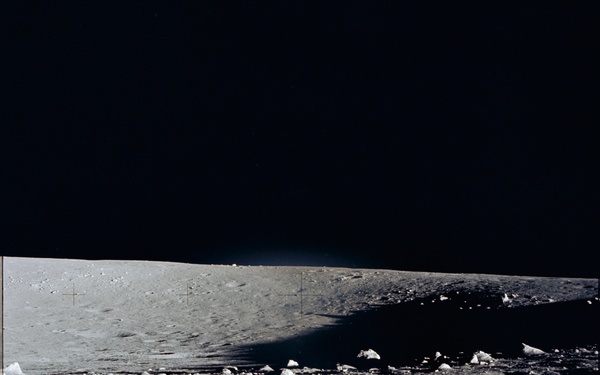 Apollo 12 Mission image  - Panoramic NW of ALSEP