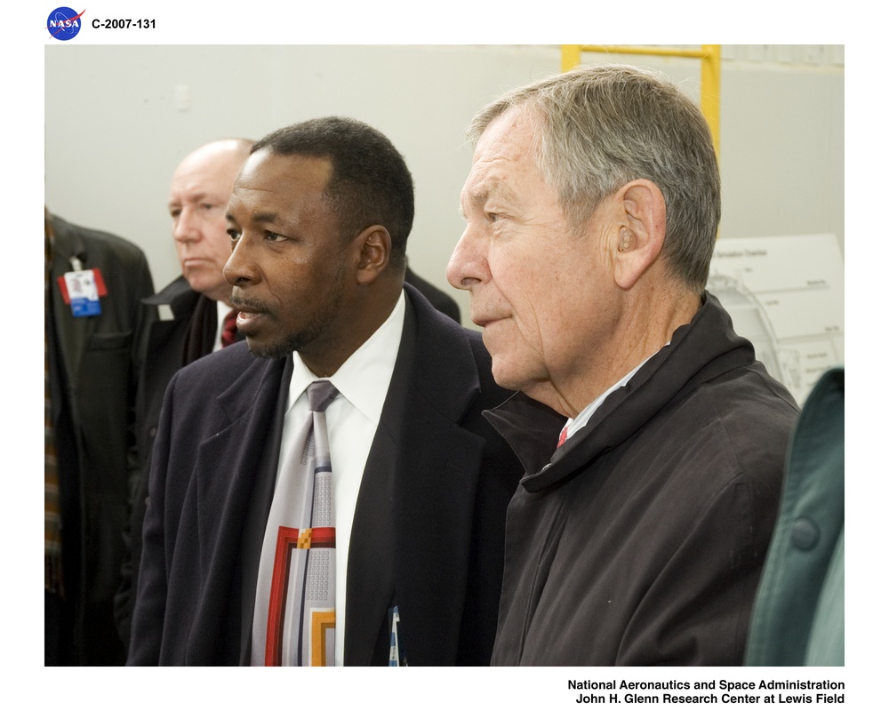 Visit to NASA Glenn Research Center Plum Brook Station by Ohio Lieutenant Governor Lee Fisher, United States Senator from Ohio George Voinovich and staff