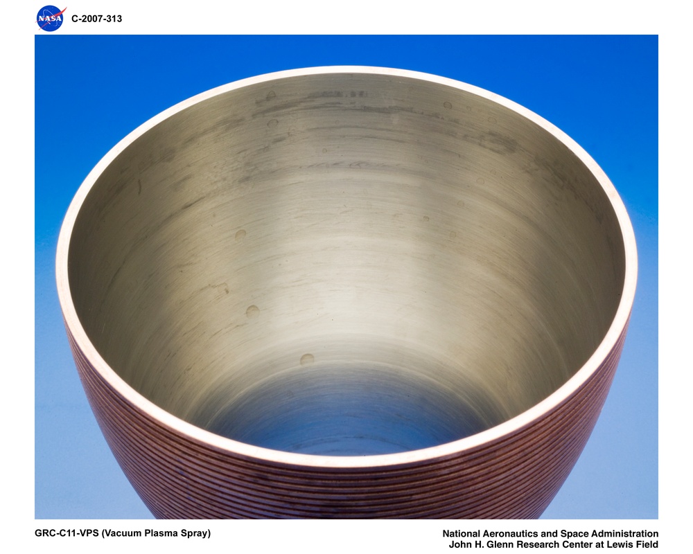 Machined Copper CGR-84 Thruster #GRC-C11-VPS (Vacuum Plasma Spray)