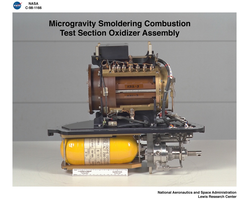 MICROGRAVITY SMOLDERING COMBUSTION REFLIGHT ASSEMBLY - CROSS REFERENCE WITH C-1998-1192