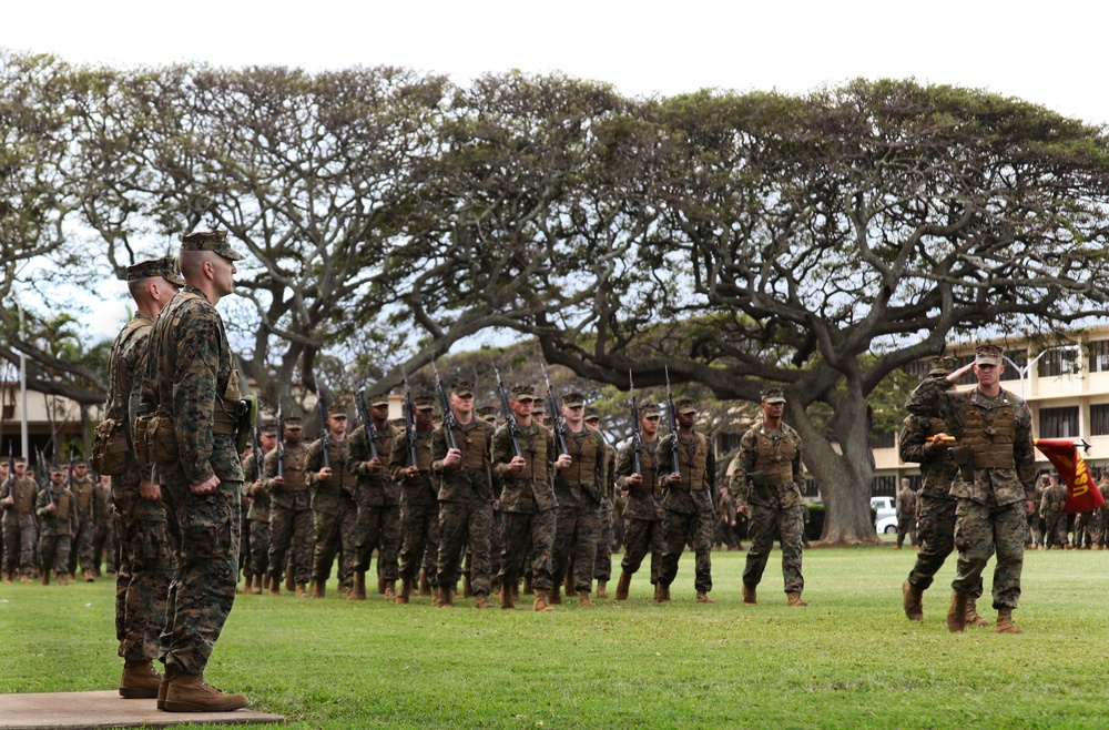 2nd Battalion, 3rd Marine Regiment welcomes aboard new commander