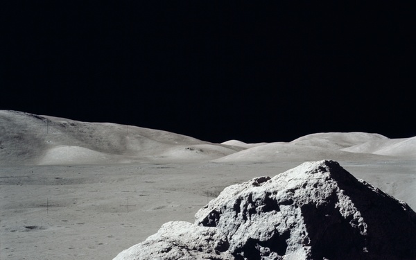 Apollo 17 Mission image - Sta 6, Panoramic, LMP