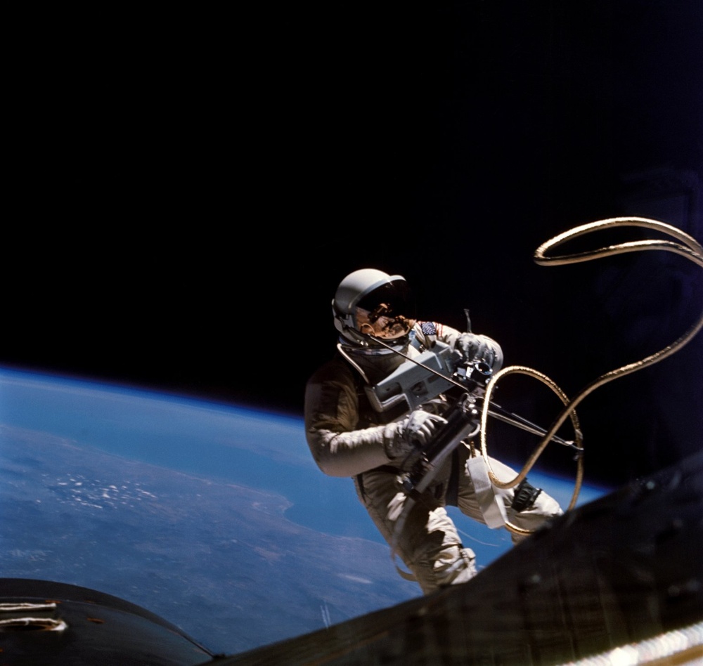 Ed White in space